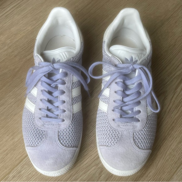 ADIDAS -Gazelle purple and white sneakers - Picture 3 of 14